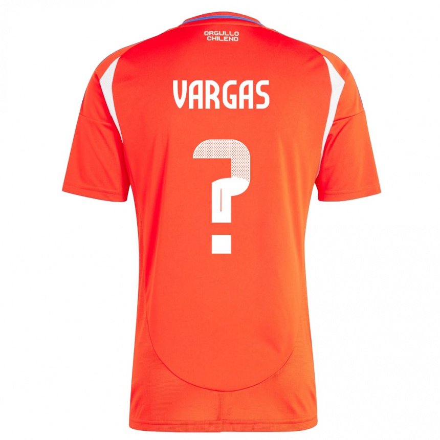 Gyermek Labdarúgás Chile Vicente Vargas #0 Piros Hazai Jersey 24-26 Mez Póló Ing