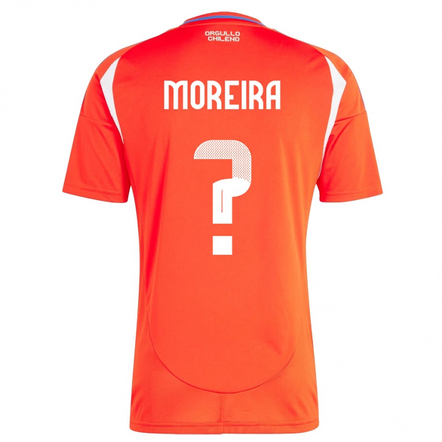 Gyermek Labdarúgás Chile Vicente Moreira #0 Piros Hazai Jersey 24-26 Mez Póló Ing