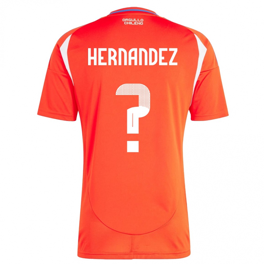 Gyermek Labdarúgás Chile Camilo Hernández #0 Piros Hazai Jersey 24-26 Mez Póló Ing