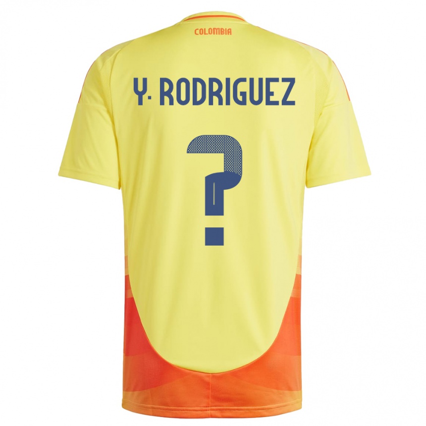 Gyermek Labdarúgás Kolumbia Yefrei Rodríguez #0 Sárga Hazai Jersey 24-26 Mez Póló Ing