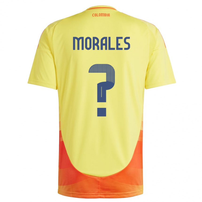 Gyermek Labdarúgás Kolumbia María Morales #0 Sárga Hazai Jersey 24-26 Mez Póló Ing