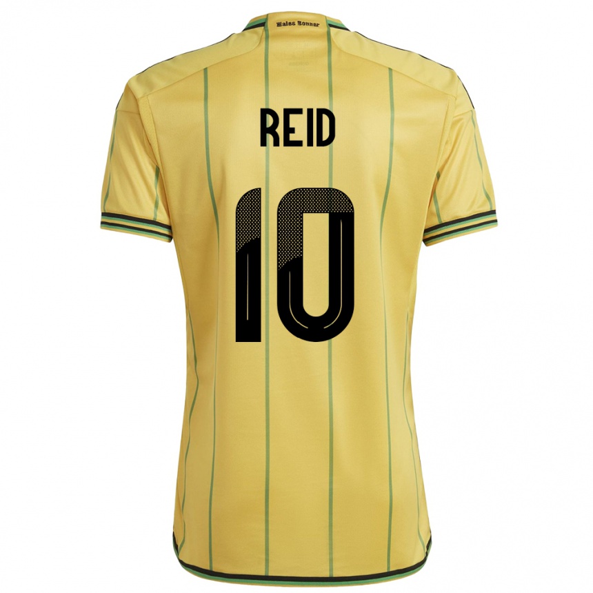 Gyermek Labdarúgás Jamaica Bobby De Cordova-Reid #10 Sárga Hazai Jersey 24-26 Mez Póló Ing