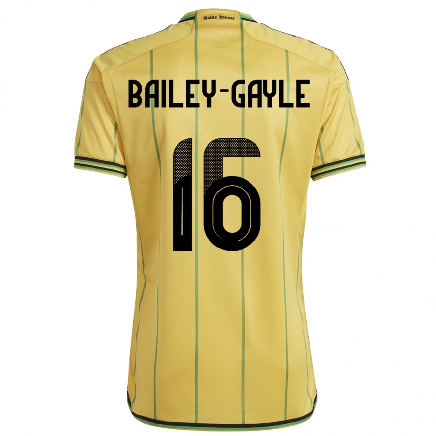 Gyermek Labdarúgás Jamaica Paige Bailey-Gayle #16 Sárga Hazai Jersey 24-26 Mez Póló Ing