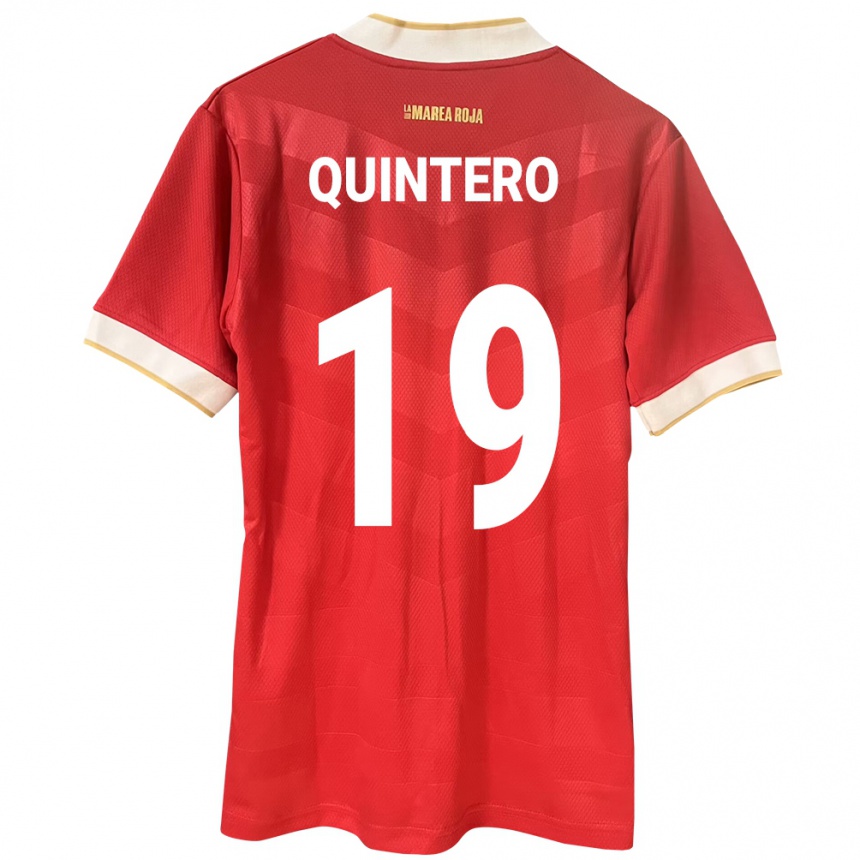 Gyermek Labdarúgás Panama Alberto Quintero #19 Piros Hazai Jersey 24-26 Mez Póló Ing