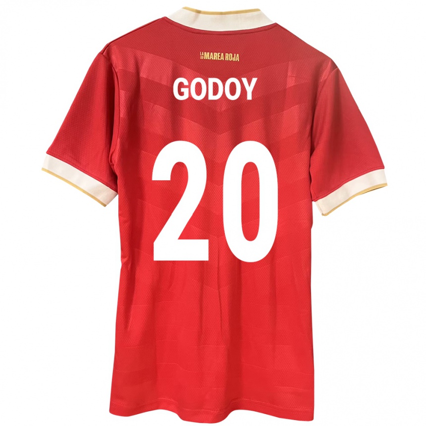 Gyermek Labdarúgás Panama Aníbal Godoy #20 Piros Hazai Jersey 24-26 Mez Póló Ing