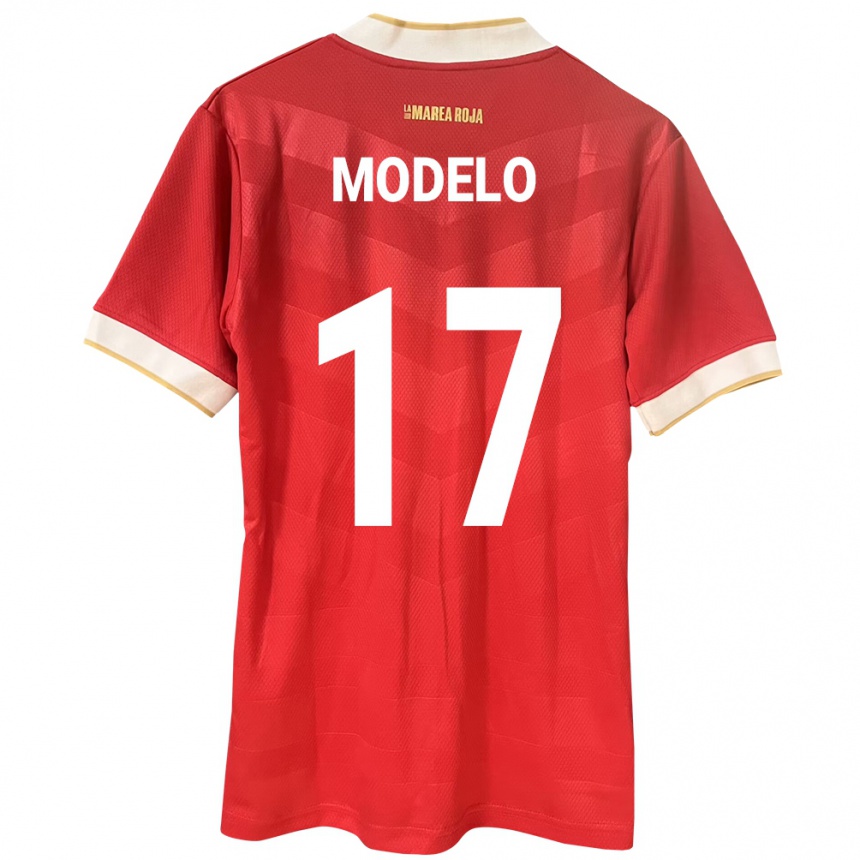 Gyermek Labdarúgás Panama Aimar Modelo #17 Piros Hazai Jersey 24-26 Mez Póló Ing