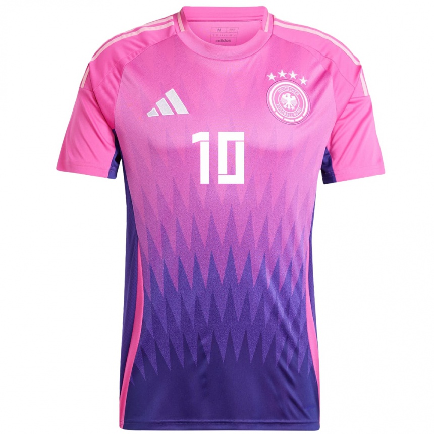 Gyermek Labdarúgás Németország Dzsenifer Marozsan #10 Pink Lila Idegenbeli Jersey 24-26 Mez Póló Ing