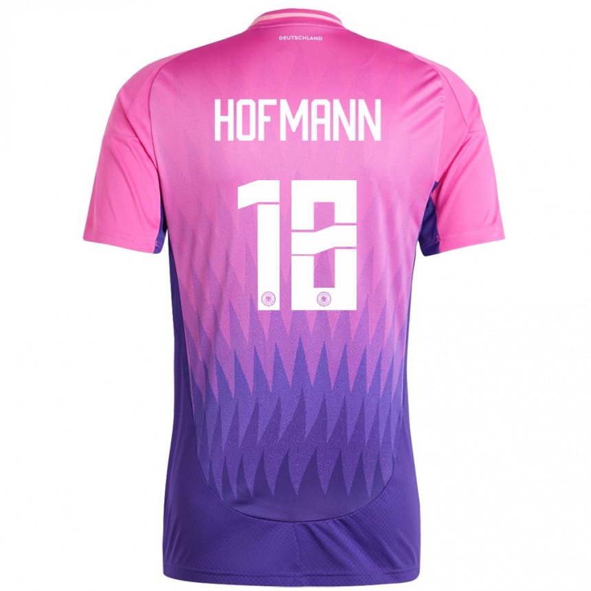 Gyermek Labdarúgás Németország Jonas Hofmann #18 Pink Lila Idegenbeli Jersey 24-26 Mez Póló Ing