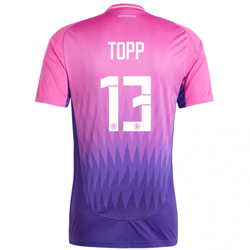 Gyermek Labdarúgás Németország Keke Topp #13 Pink Lila Idegenbeli Jersey 24-26 Mez Póló Ing