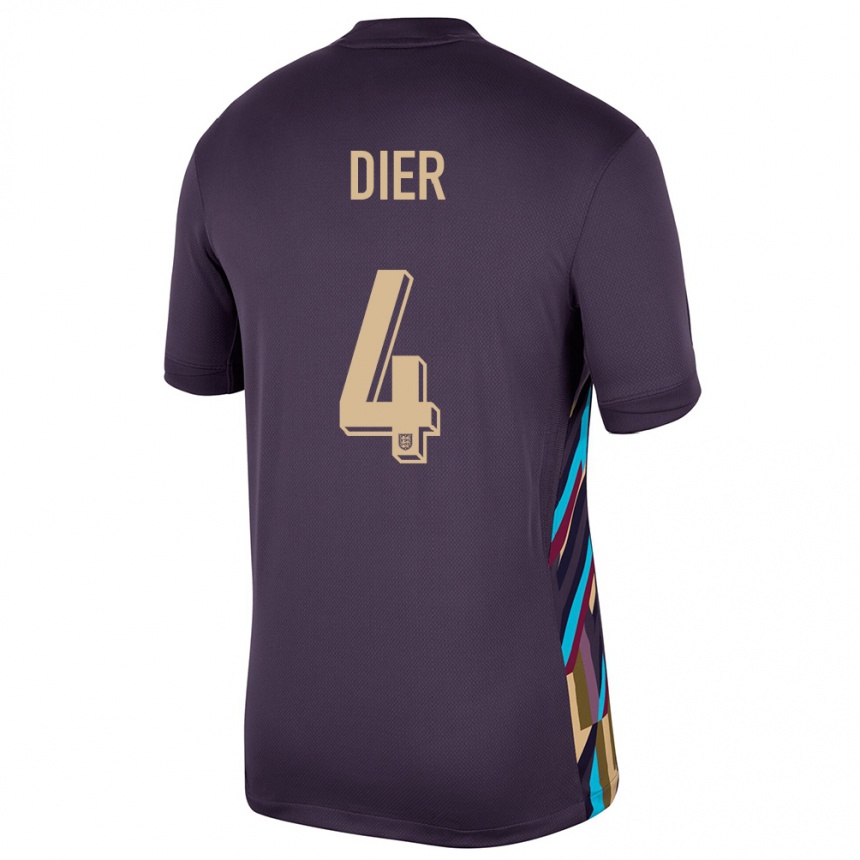 Gyermek Labdarúgás Anglia Eric Dier #4 Sötét Mazsola Idegenbeli Jersey 24-26 Mez Póló Ing