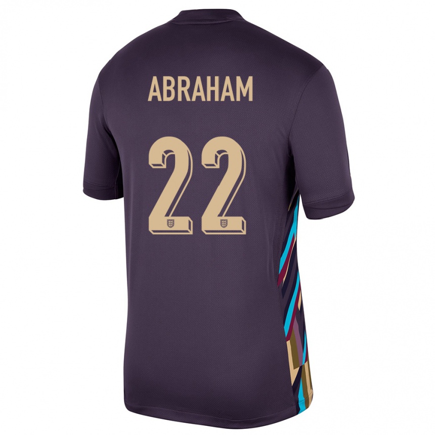 Gyermek Labdarúgás Anglia Tammy Abraham #22 Sötét Mazsola Idegenbeli Jersey 24-26 Mez Póló Ing