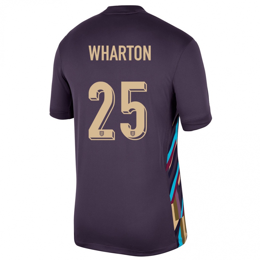 Gyermek Labdarúgás Anglia Adam Wharton #25 Sötét Mazsola Idegenbeli Jersey 24-26 Mez Póló Ing