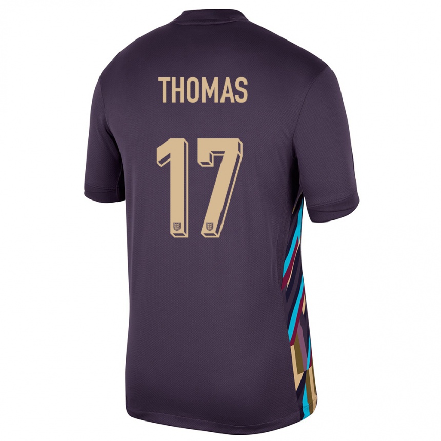 Gyermek Labdarúgás Anglia Luke Thomas #17 Sötét Mazsola Idegenbeli Jersey 24-26 Mez Póló Ing