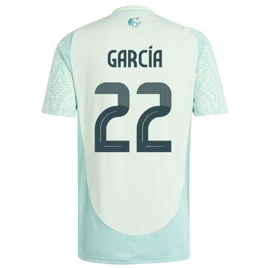 Gyermek Labdarúgás Mexikó Diana Garcia #22 Vászonzöld Idegenbeli Jersey 24-26 Mez Póló Ing