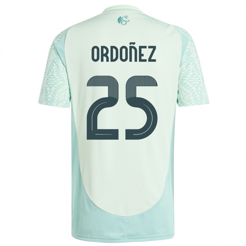 Gyermek Labdarúgás Mexikó Diana Ordonez #25 Vászonzöld Idegenbeli Jersey 24-26 Mez Póló Ing