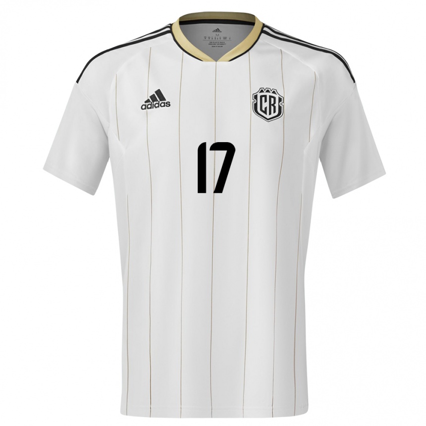 Gyermek Labdarúgás Costa Rica Roan Wilson #17 Fehér Idegenbeli Jersey 24-26 Mez Póló Ing