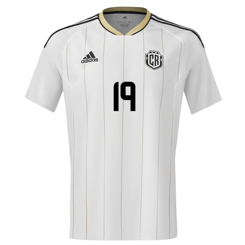 Gyermek Labdarúgás Costa Rica Kendall Waston #19 Fehér Idegenbeli Jersey 24-26 Mez Póló Ing