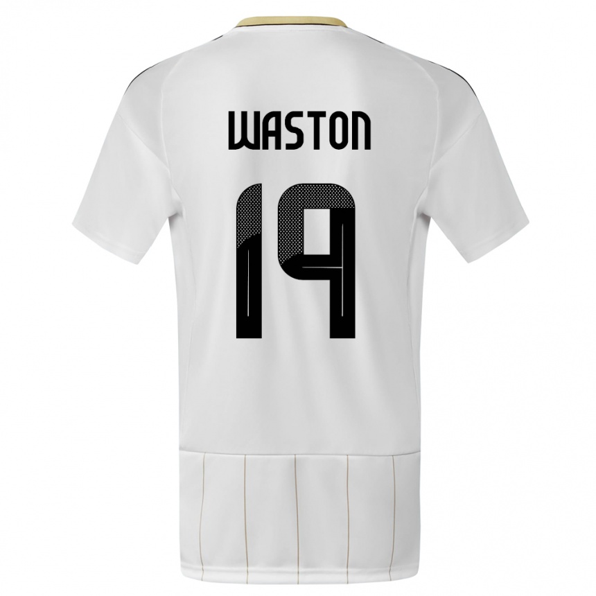 Gyermek Labdarúgás Costa Rica Kendall Waston #19 Fehér Idegenbeli Jersey 24-26 Mez Póló Ing