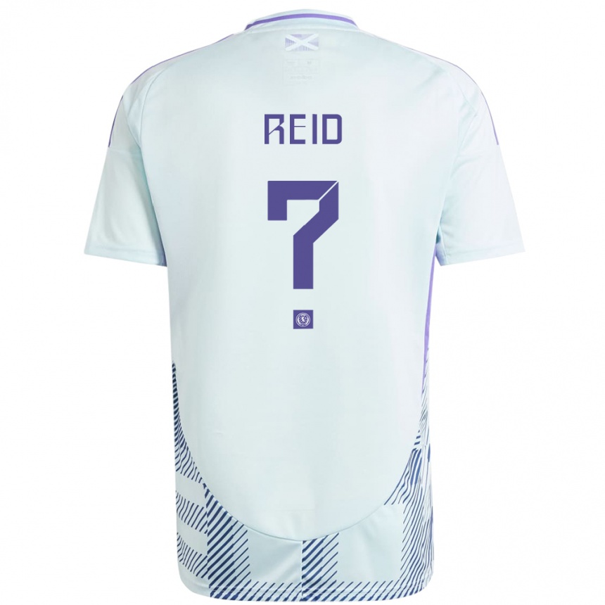 Gyermek Labdarúgás Skócia Dylan Reid #0 Világos Menta Kék Idegenbeli Jersey 24-26 Mez Póló Ing