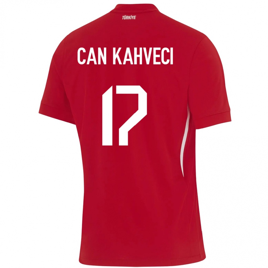 Gyermek Labdarúgás Törökország İrfan Can Kahveci #17 Piros Idegenbeli Jersey 24-26 Mez Póló Ing