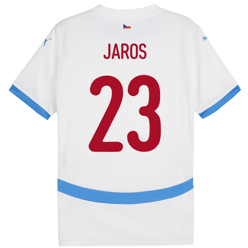 Gyermek Labdarúgás Csehország Vitezslav Jaros #23 Fehér Idegenbeli Jersey 24-26 Mez Póló Ing