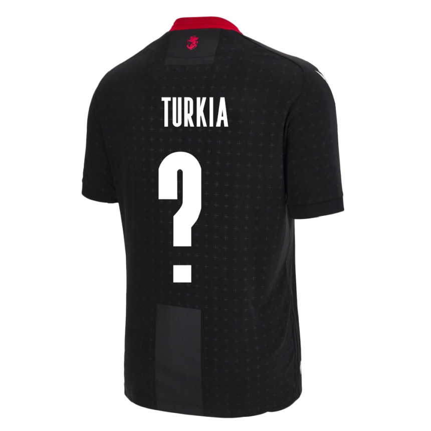 Gyermek Labdarúgás Grúzia Aleksandre Turkia #0 Fekete Idegenbeli Jersey 24-26 Mez Póló Ing