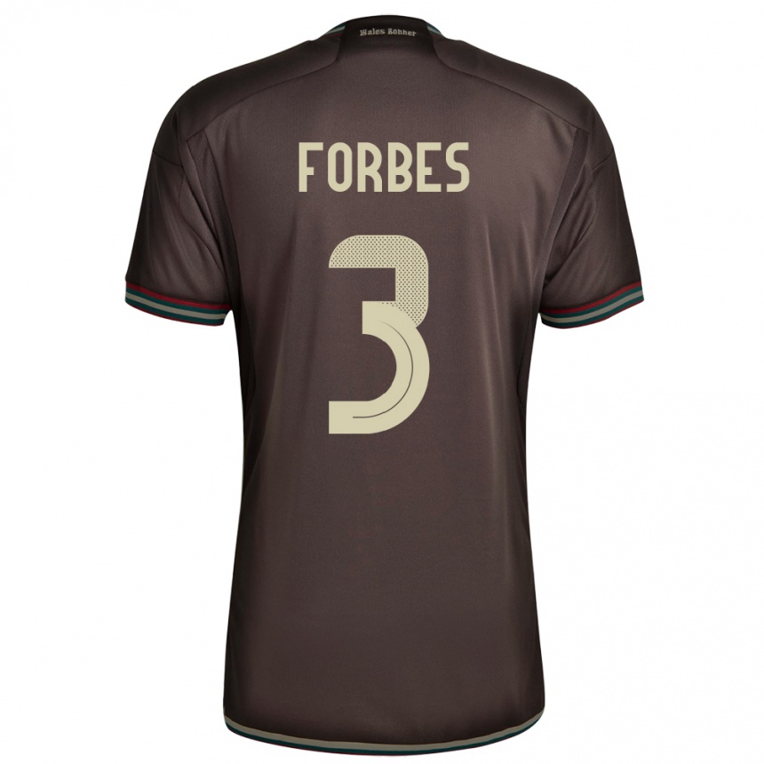 Gyermek Labdarúgás Jamaica Michael Forbes #3 Éjszakai Barna Idegenbeli Jersey 24-26 Mez Póló Ing