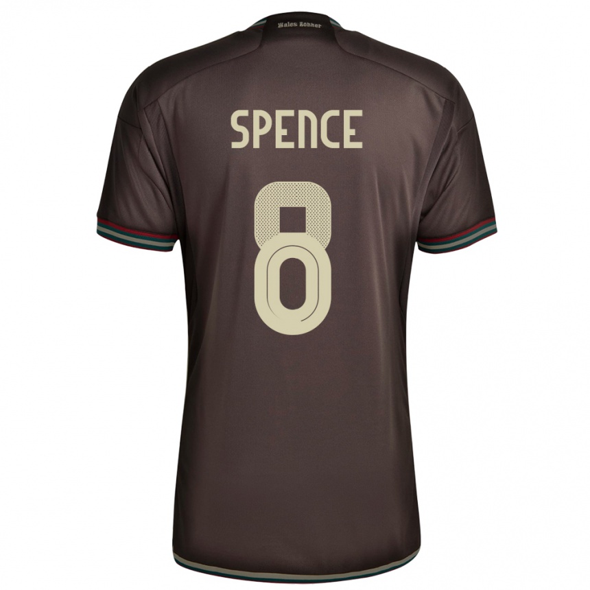 Gyermek Labdarúgás Jamaica Drew Spence #8 Éjszakai Barna Idegenbeli Jersey 24-26 Mez Póló Ing