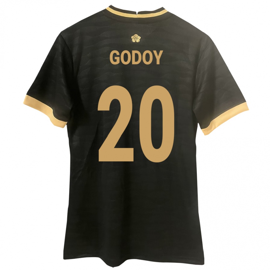 Gyermek Labdarúgás Panama Aníbal Godoy #20 Fekete Idegenbeli Jersey 24-26 Mez Póló Ing