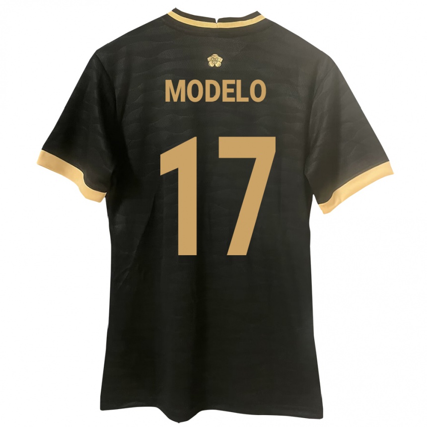 Gyermek Labdarúgás Panama Aimar Modelo #17 Fekete Idegenbeli Jersey 24-26 Mez Póló Ing