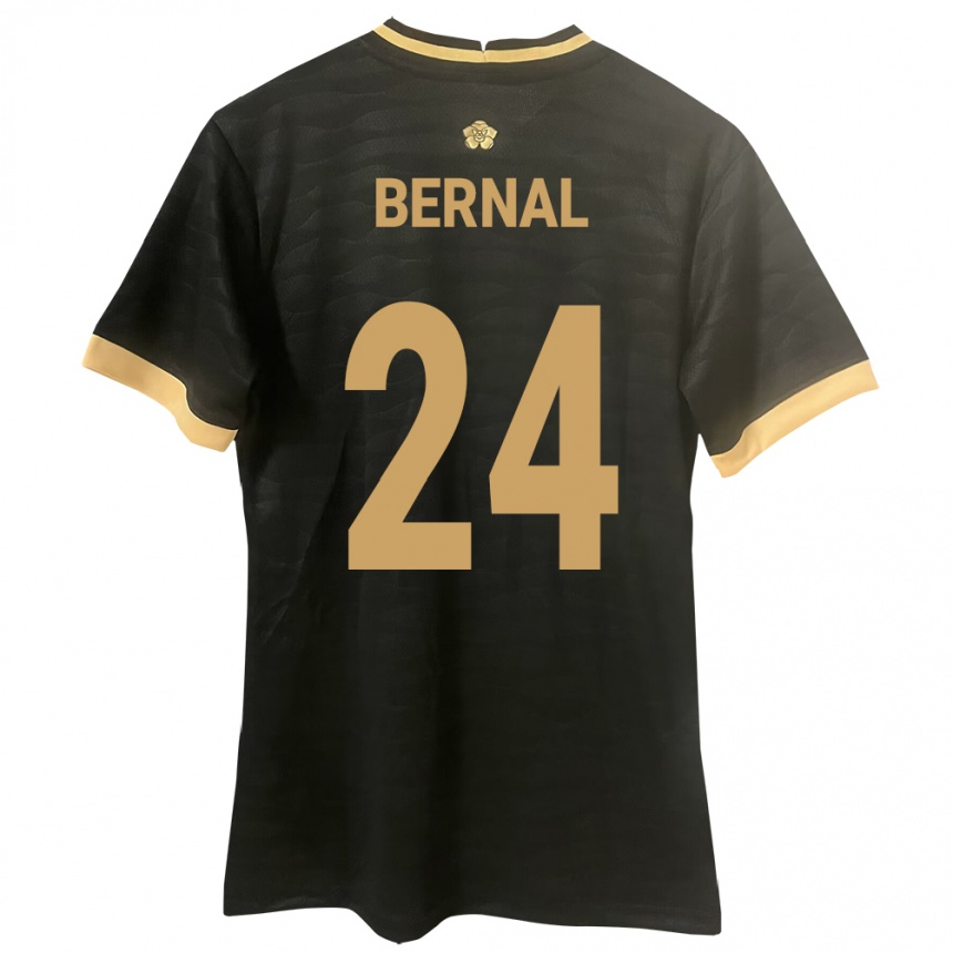 Gyermek Labdarúgás Panama Kevin Bernal #24 Fekete Idegenbeli Jersey 24-26 Mez Póló Ing