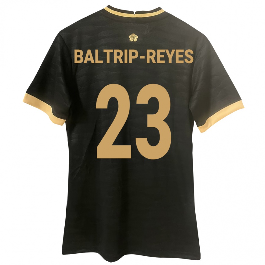 Gyermek Labdarúgás Panama Carina Baltrip-Reyes #23 Fekete Idegenbeli Jersey 24-26 Mez Póló Ing