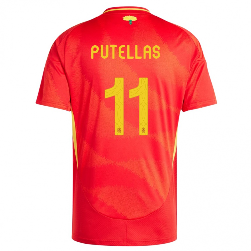 Férfi Labdarúgás Spanyolország Alexia Putellas #11 Piros Hazai Jersey 24-26 Mez Póló Ing