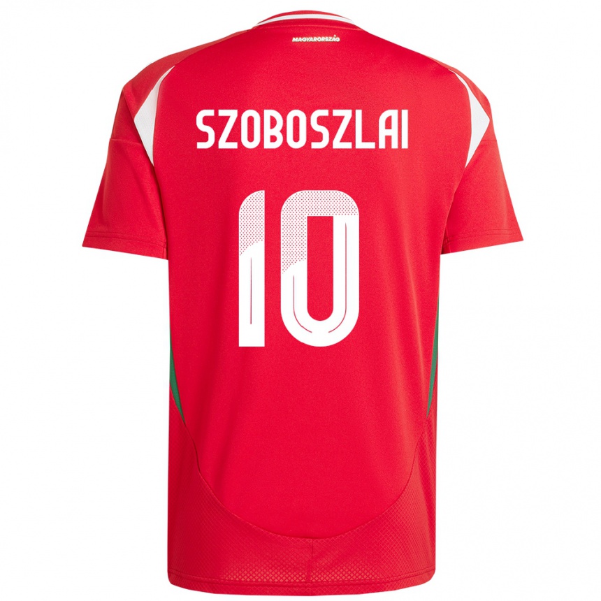 Férfi Labdarúgás Magyarország Dominik Szoboszlai #10 Piros Hazai Jersey 24-26 Mez Póló Ing