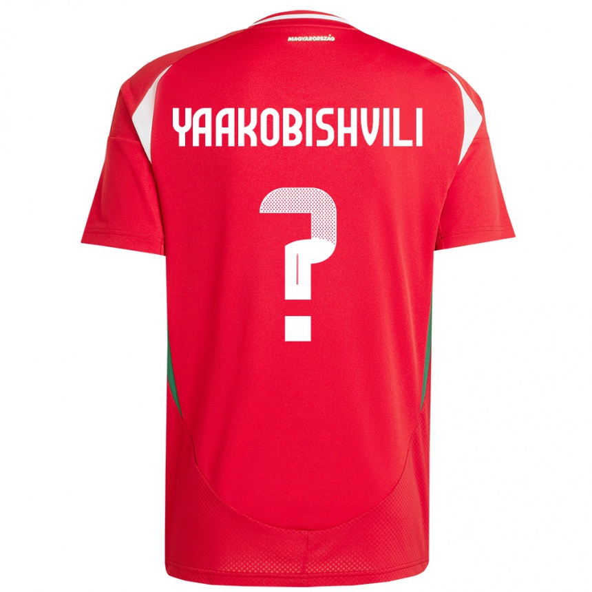 Férfi Labdarúgás Magyarország Antal Yaakobishvili #0 Piros Hazai Jersey 24-26 Mez Póló Ing