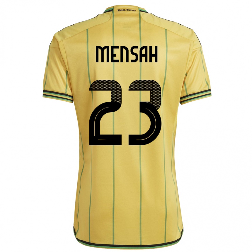 Férfi Labdarúgás Jamaica Serena Mensah #23 Sárga Hazai Jersey 24-26 Mez Póló Ing