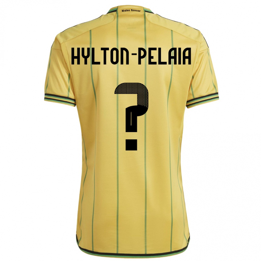 Férfi Labdarúgás Jamaica Jayda Hylton-Pelaia #0 Sárga Hazai Jersey 24-26 Mez Póló Ing