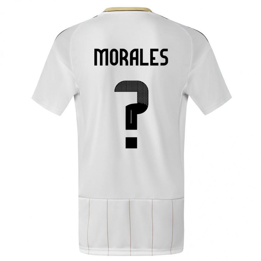 Férfi Labdarúgás Costa Rica Bryan Morales #0 Fehér Idegenbeli Jersey 24-26 Mez Póló Ing