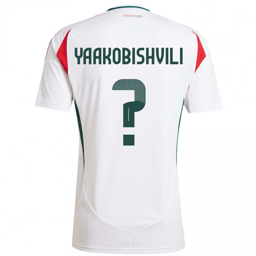 Férfi Labdarúgás Magyarország Antal Yaakobishvili #0 Fehér Idegenbeli Jersey 24-26 Mez Póló Ing