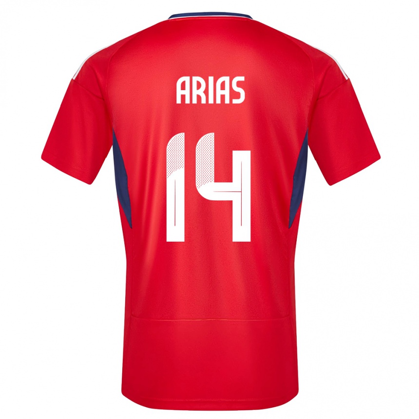 Női Labdarúgás Costa Rica Timothy Arias #14 Piros Hazai Jersey 24-26 Mez Póló Ing