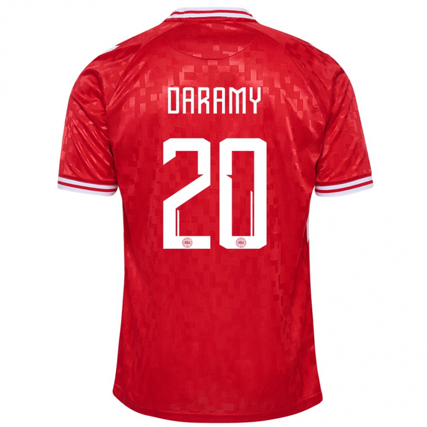 Női Labdarúgás Dánia Mohamed Daramy #20 Piros Hazai Jersey 24-26 Mez Póló Ing