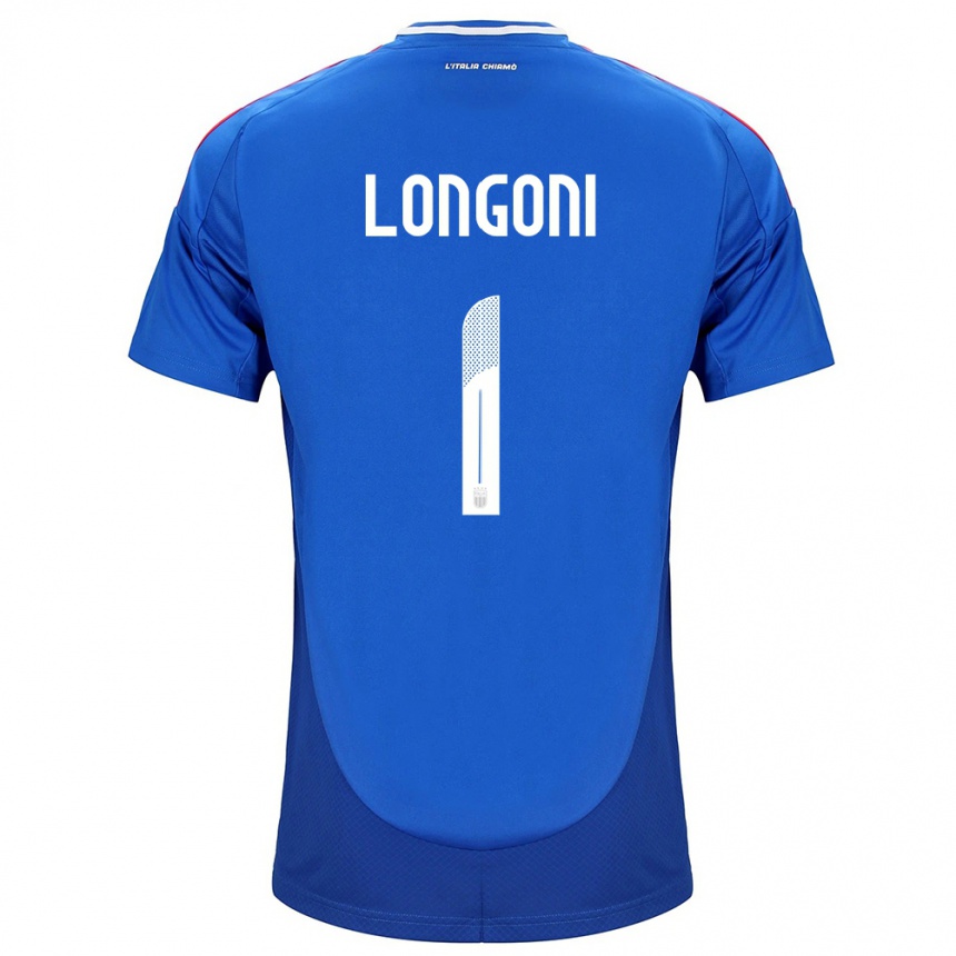 Női Labdarúgás Olaszország Alessandro Longoni #1 Kék Hazai Jersey 24-26 Mez Póló Ing