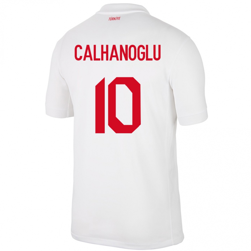 Női Labdarúgás Törökország Hakan Çalhanoğlu #10 Fehér Hazai Jersey 24-26 Mez Póló Ing