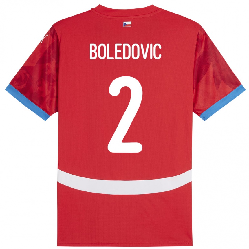 Női Labdarúgás Csehország Tobias Boledovic #2 Piros Hazai Jersey 24-26 Mez Póló Ing