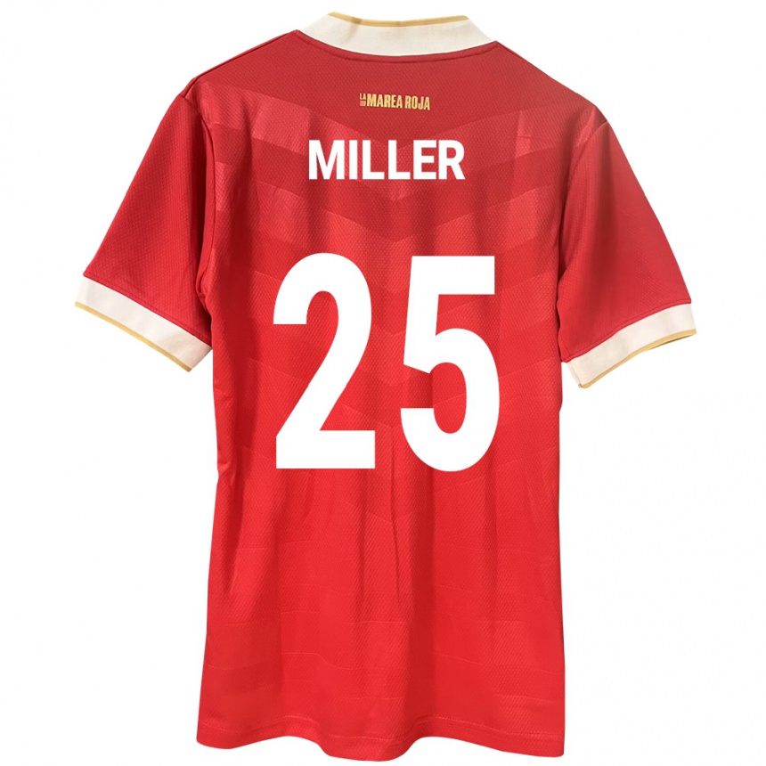 Női Labdarúgás Panama Roderick Miller #25 Piros Hazai Jersey 24-26 Mez Póló Ing