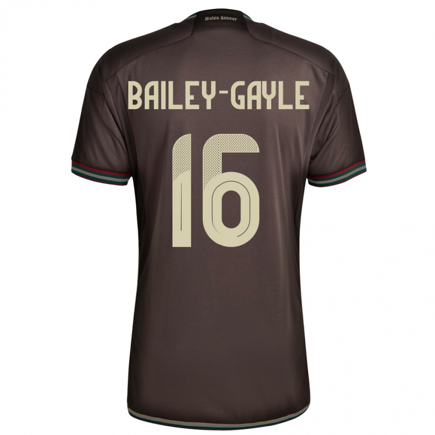 Női Labdarúgás Jamaica Paige Bailey-Gayle #16 Éjszakai Barna Idegenbeli Jersey 24-26 Mez Póló Ing