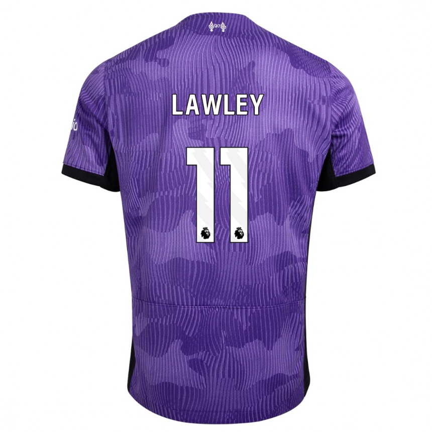 Gyermek Labdarúgás Melissa Lawley #11 Lila Harmadik Számú Jersey 2023/24 Mez Póló Ing