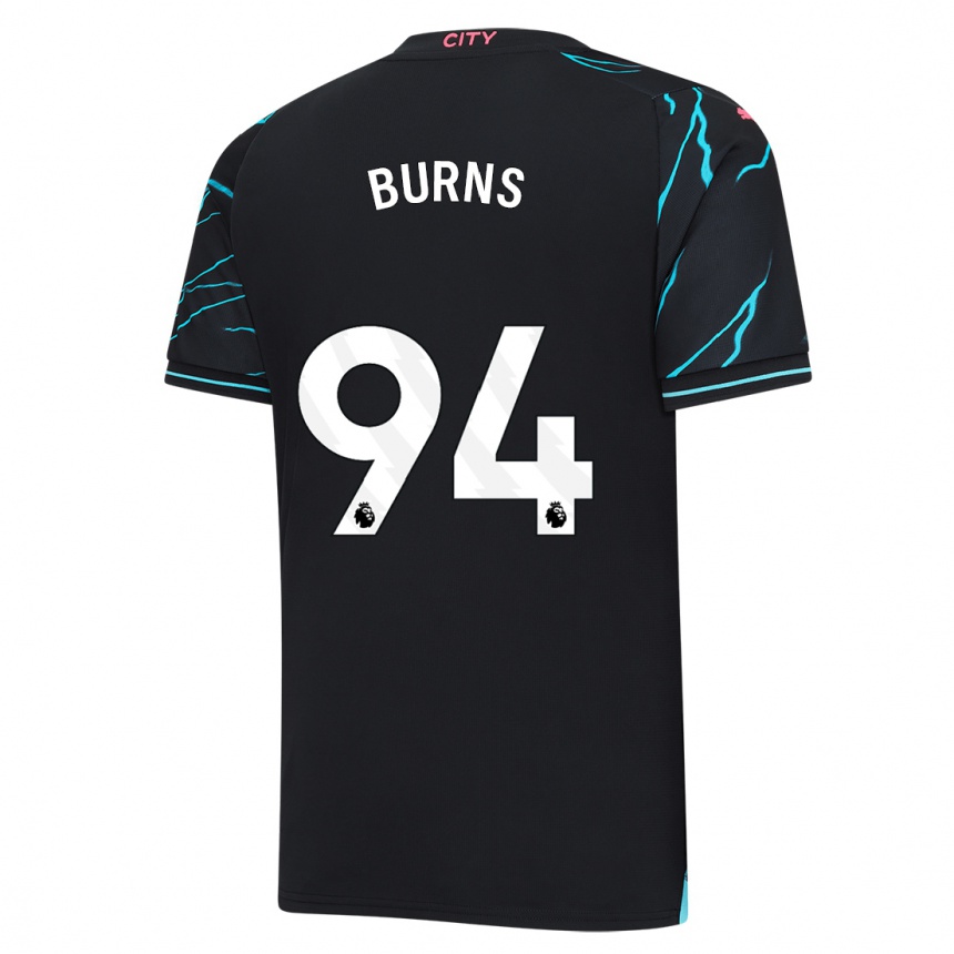 Gyermek Labdarúgás Finley Burns #94 Sötétkék Harmadik Számú Jersey 2023/24 Mez Póló Ing