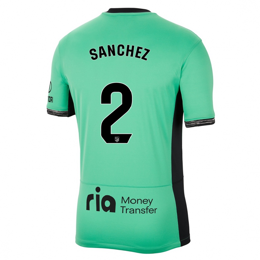 Férfi Labdarúgás Ricard Sanchez #2 Tavaszi Zöld Harmadik Számú Jersey 2023/24 Mez Póló Ing