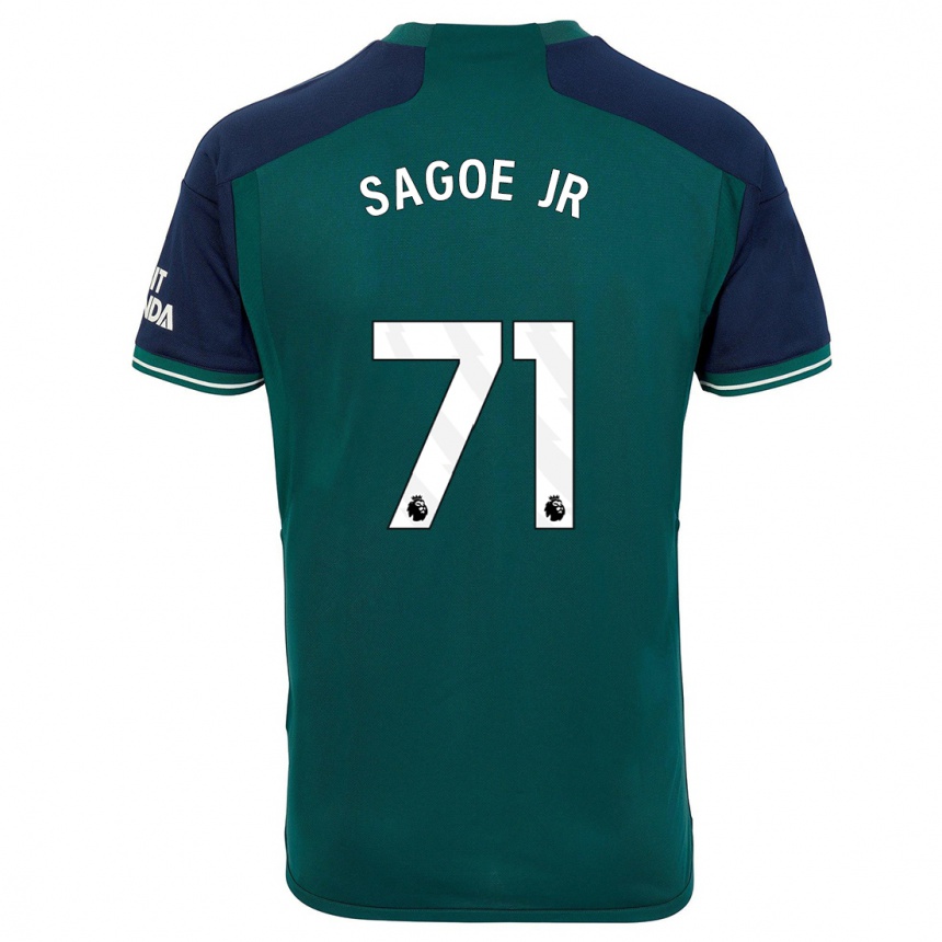 Női Labdarúgás Charles Sagoe Jr #71 Zöld Harmadik Számú Jersey 2023/24 Mez Póló Ing